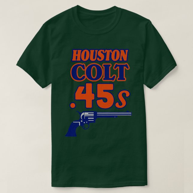 Camiseta Defeito Houston Colts 45s Baseball 1962 TShirt (Frente do Design)