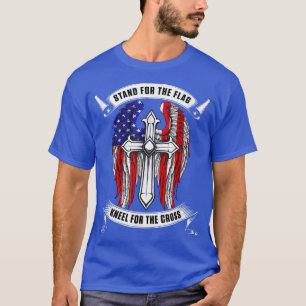 Camiseta Defenda a bandeira do Kneel para a Cruz Patriots U