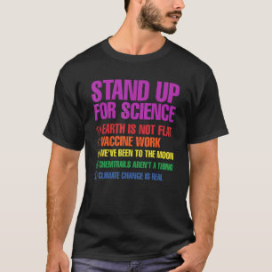 Camiseta Defenda a Ciência A Terra Não é Plana