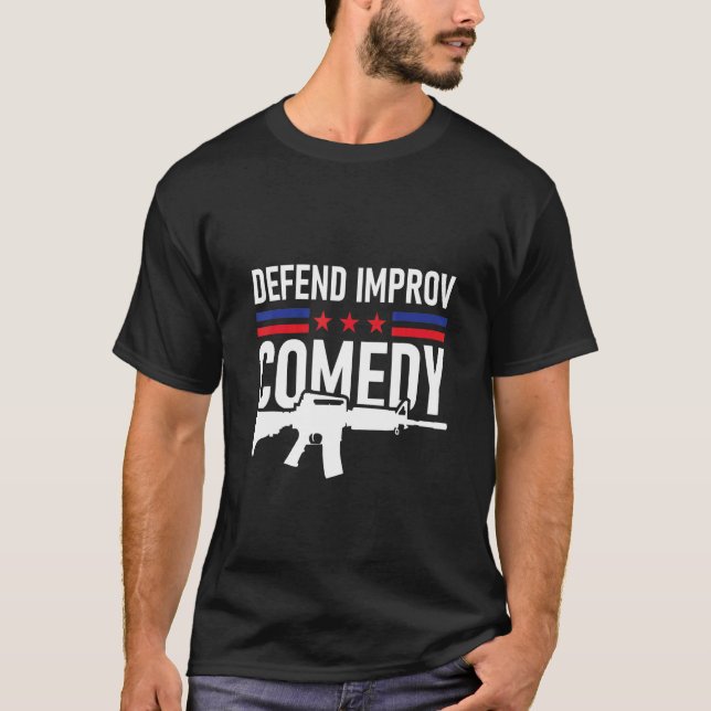 Camiseta Defenda a Comédia Improv (Frente)