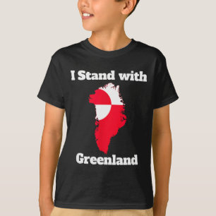 Camiseta Defenda a Gronelândia - Não Está à Venda Eu Apoio