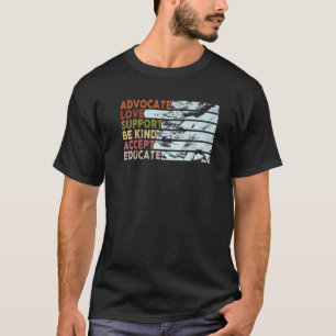 Camiseta Defenda Amor Apoie Aceite Seja Gentil Conscientiza