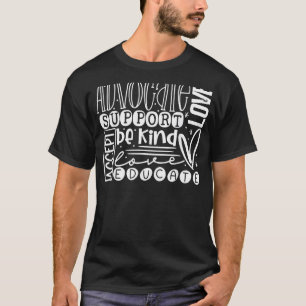 Camiseta Defenda Amor Apoio Aceite Seja Gentil Conscientiza