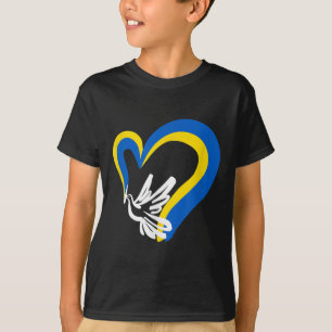 Camiseta Defenda Com A Ucrânia A Paz Mundial Forte Na Ucrân