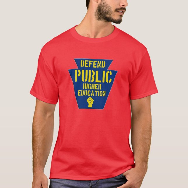 Camiseta Defenda o ensino superior público em PA T escuro (Frente)