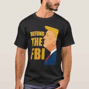 Camiseta Defenda o FBI Anti-FBI Corrupção bandeira american