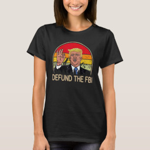 Camiseta Defenda o FBI Retro Federal Anti-FBI Corru