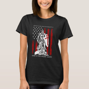 Camiseta Defenda O Que Acredita Mesmo Que Fique De Pé