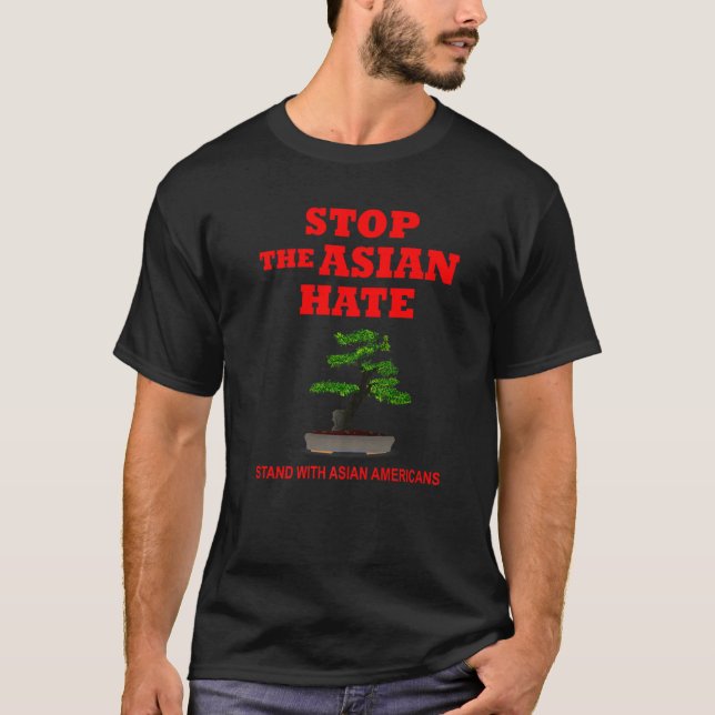 Camiseta Defenda-se com asiáticos americanos anti-racismo (Frente)