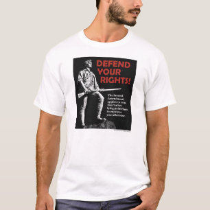 Camiseta Defenda seu segundo t-shirt dos direitos da
