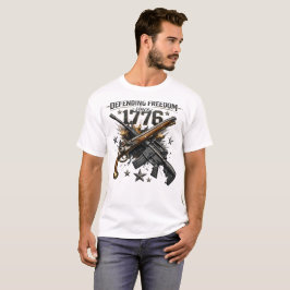 Camiseta Defendendo a Liberdade Desde 1776 Patriótico