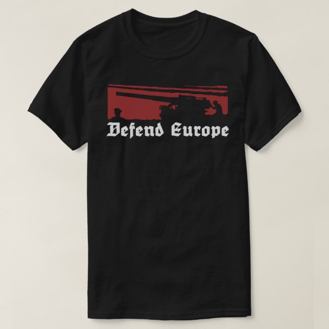 Camiseta Defender a Europa (Frente do Design)
