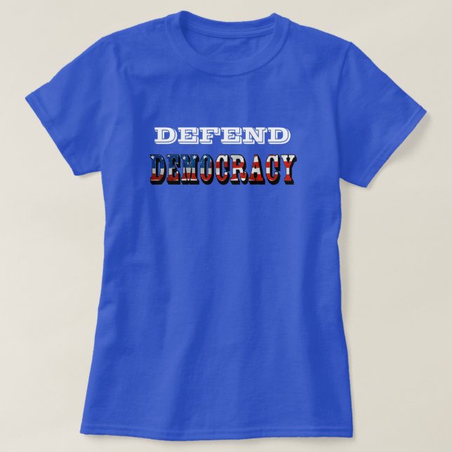 CAMISETA DEFENDER DEMOCRACIA (Frente do Design)