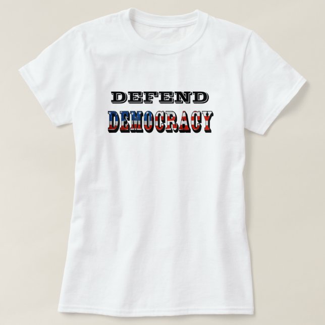 CAMISETA DEFENDER DEMOCRACIA (Frente do Design)
