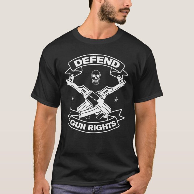 Camiseta Defender Direitos De Arma Segunda Alteração (Frente)