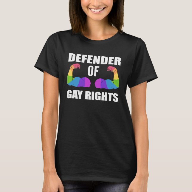 Camiseta Defender Gay Rights Equal Rights Activist (Frente)