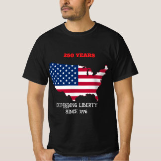 Camiseta Defending Liberty" Map Graphic Tee