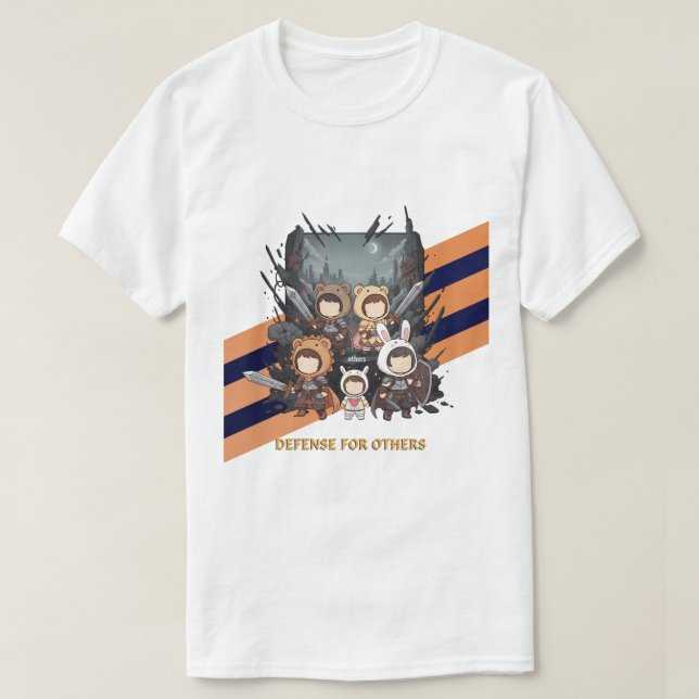 Camiseta Defense for Others - Little Guardians (Frente do Design)
