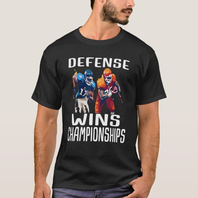 Camiseta Defense Wins Championships (Frente)