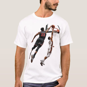 Camiseta Defensor Ação de Bloqueio de Basquete 23 Esportes