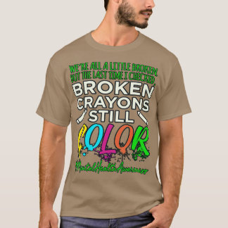 Camiseta Defensor da Consciência da Saúde Mental dos Crayon