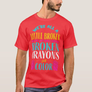 Camiseta Defensor da Consciência da Saúde Mental dos Crayon