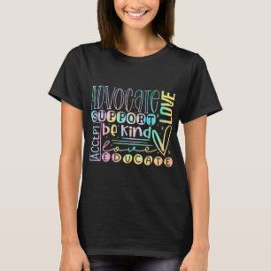 Camiseta Defensor do Amor Aceitar Ser Amável Autismo Awaren