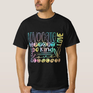 Camiseta Defensor do Amor Aceitar Ser Amável Autismo Awaren