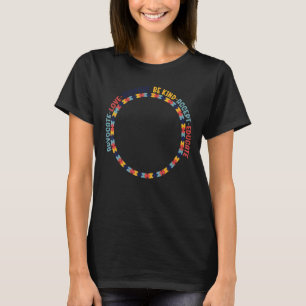 Camiseta Defensor do Amor Aceitar Ser Amável Autismo Awaren