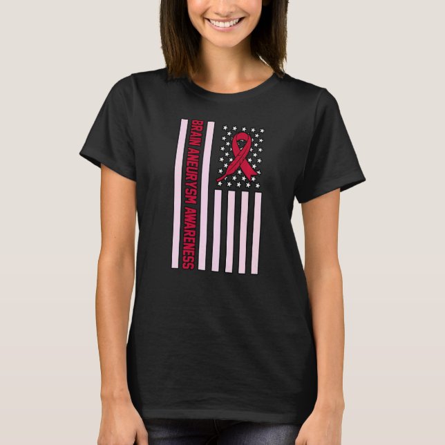 Camiseta Defensor do Mês de Conscientização do Sinalizador  (Frente)