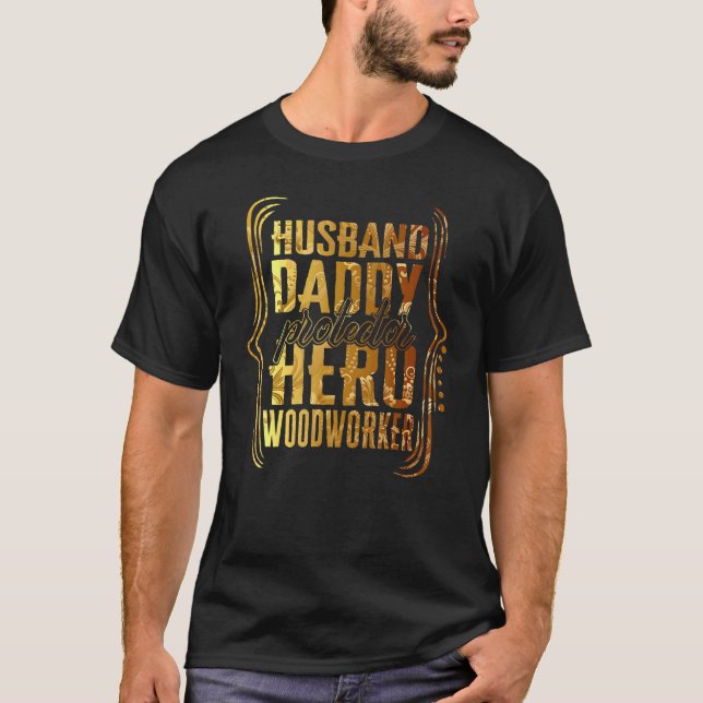 Camiseta Defensor do Pai Marido Herói Tie Dye (Frente)