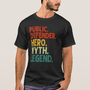 Camiseta Defensor Público Hero Mito Legenda Vintage Público