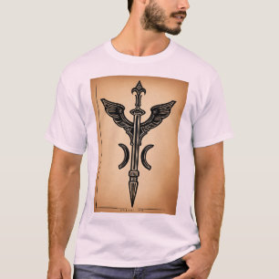 Camiseta Defensor Ucraniano: Desenho Moderno Da Tatuagem Mi