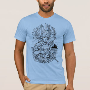 Camiseta Defensores da Liberdade Moderna Força Militar Uc