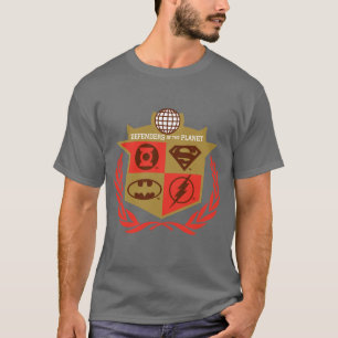Camiseta Defensores da Liga da Justiça do Planeta