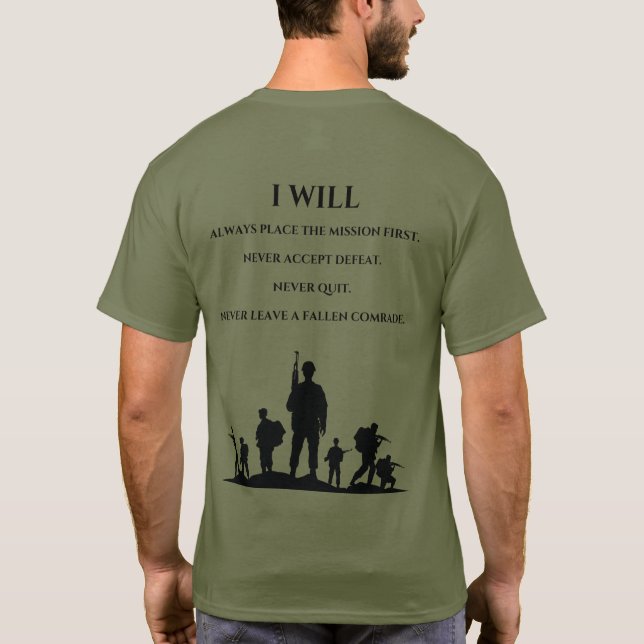 Camiseta Defesa do Dragão | T-Shirt "Warriors Ethos" (Verso)