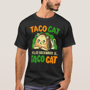 Camiseta Defesa dos Direitos Animais Taco Cat Escrito ao Co