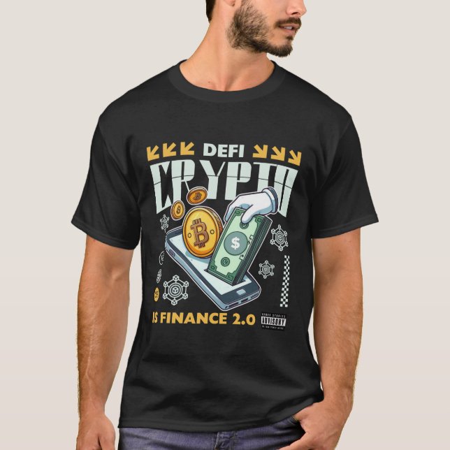 Camiseta Defi: Crypto é financiamento 2.0 (Frente)