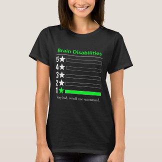 Camiseta Deficiência cerebral Deficiência muito ruim Sensib