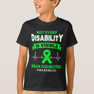 Camiseta Deficiência cerebral Sensibilização Não Todas as D