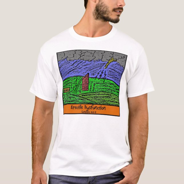 Camiseta Deficiência orgânica eréctil - parte dianteira (Frente)