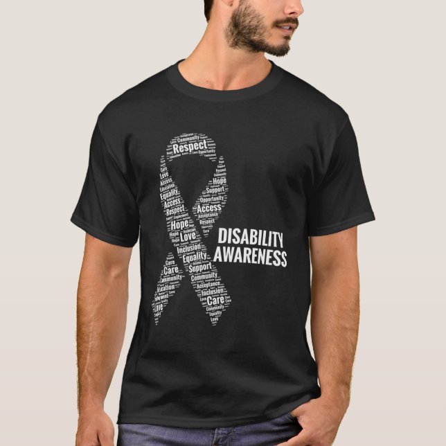 Camiseta Deficiência Sensibilização Respeite o Access Care  (Frente)