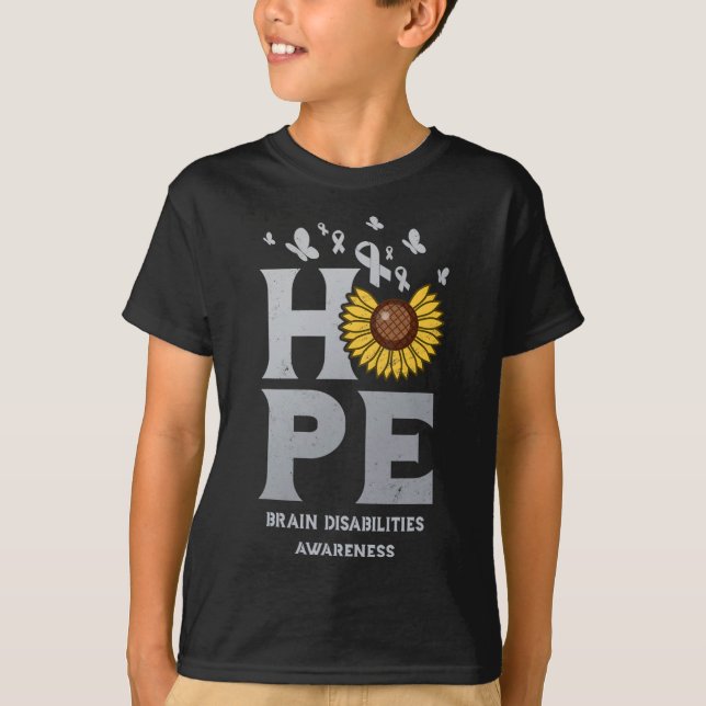 Camiseta Deficiências cerebrais Silver Hope Vintel Girassol (Frente)