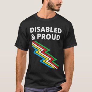 Camiseta Deficiente e Orgulhoso Orgulho da Deficiência