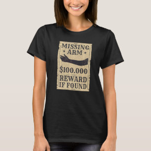 Camiseta Deficiente Físico Sem Braço Cirurgia de Amputação 