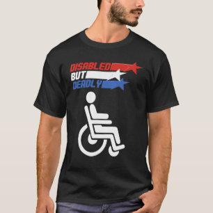 Camiseta Deficientes, Mas Mortal Herói Americano 4 De Julho