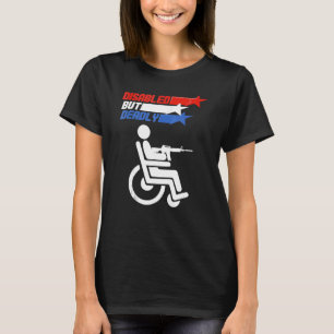 Camiseta Deficientes, Mas Mortal Herói Americano 4 De Julho