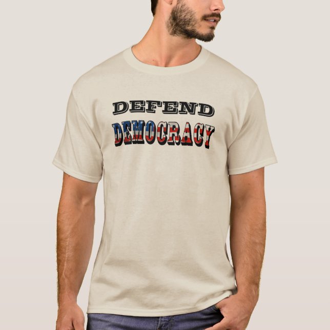 CAMISETA DEFIENDAMOS A DEMOCRACIA (Frente)