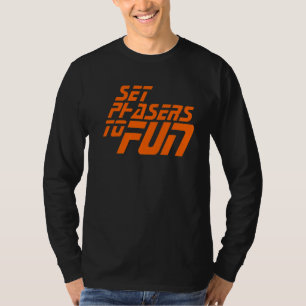 Camiseta Defina Phasers Para Divertir Um Ventilador Espacia