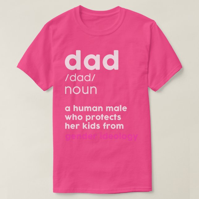 Camiseta Definição 2 do pai (Frente do Design)